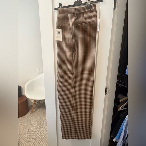 Dries Van Noten - Check Wool Wide-leg Porter Pants [BNWT] - Picture 6 of 14